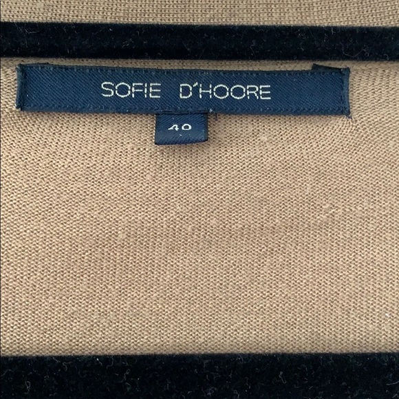 Sofie D’Hoore boxy cardigan in camel - Picture 2 of 4